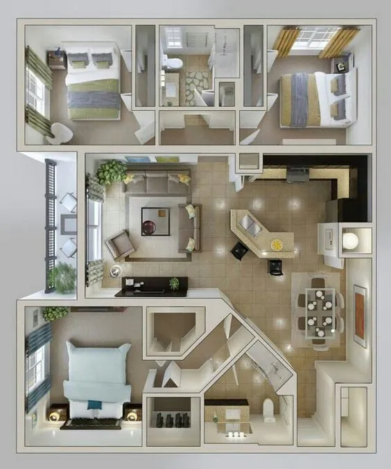 3D Floor Plan 